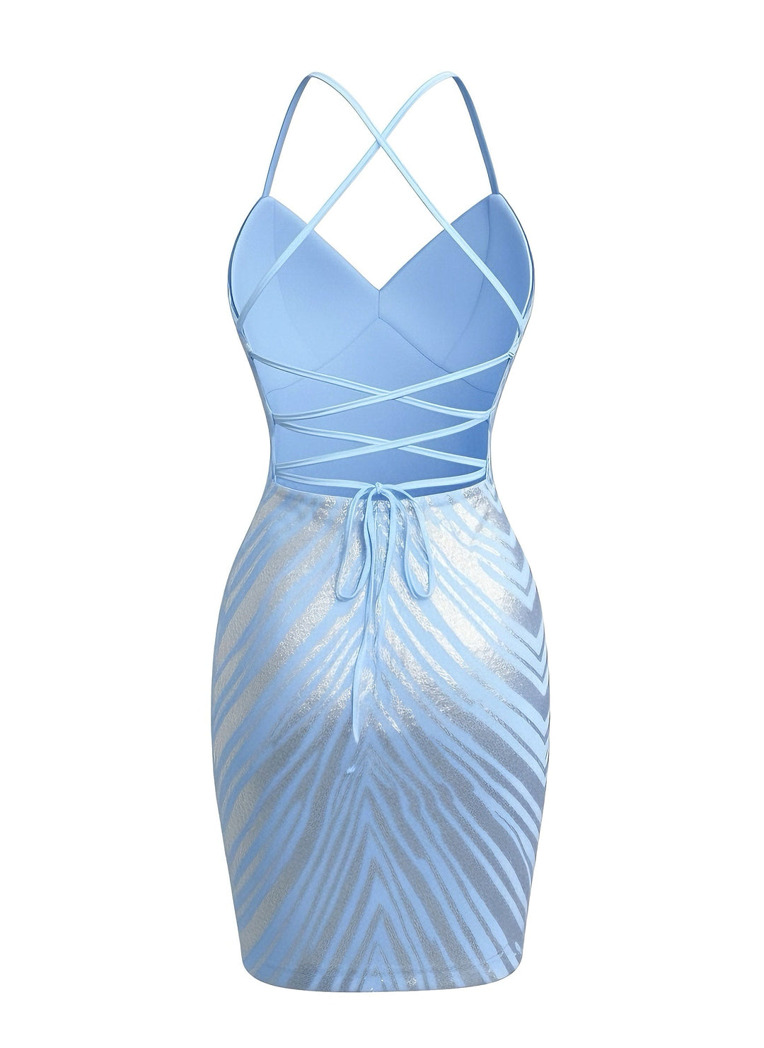 1920s Spaghetti Strap Sequin Chevron Backless Party Dress - vintage dress, retro fashion, Gatsby party