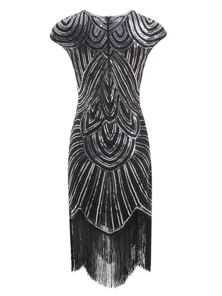 1920s Sequin Beaded Fringed Dress — vintage elegance for the modern woman