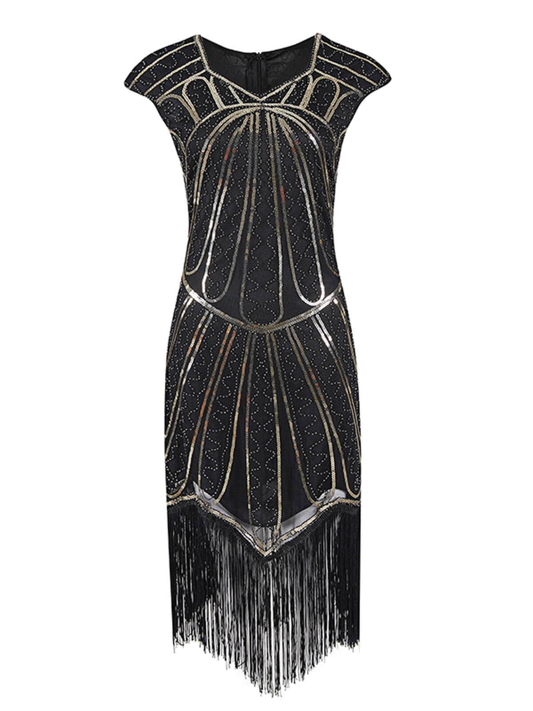 1920s Sequin Fringed Gatsby Dress: timeless style reimagined