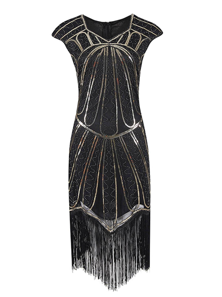 1920s Sequin Fringed Gatsby Dress: timeless style reimagined