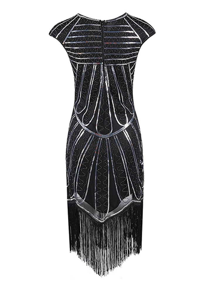 1920s Sequin Fringed Gatsby Dress: timeless style reimagined