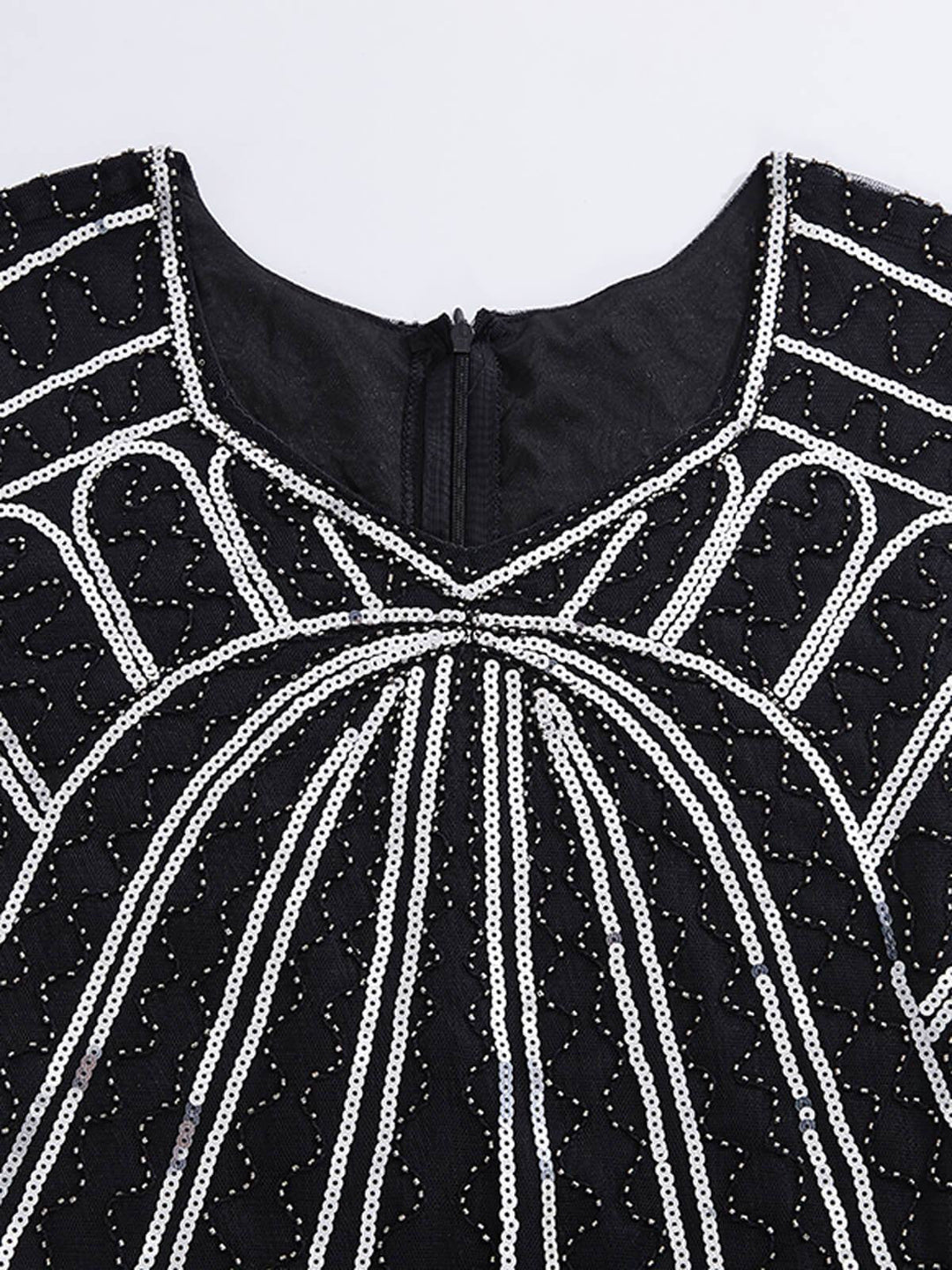 1920s Sequin Fringed Gatsby Dress — vintage elegance for the modern woman