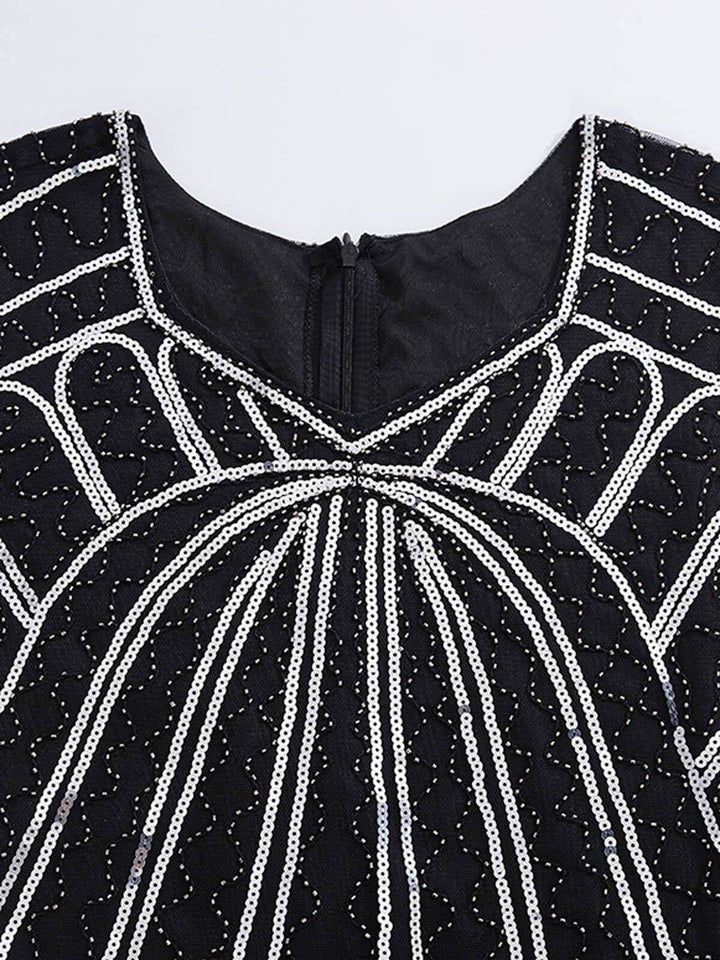 1920s Sequin Fringed Gatsby Dress — vintage elegance for the modern woman