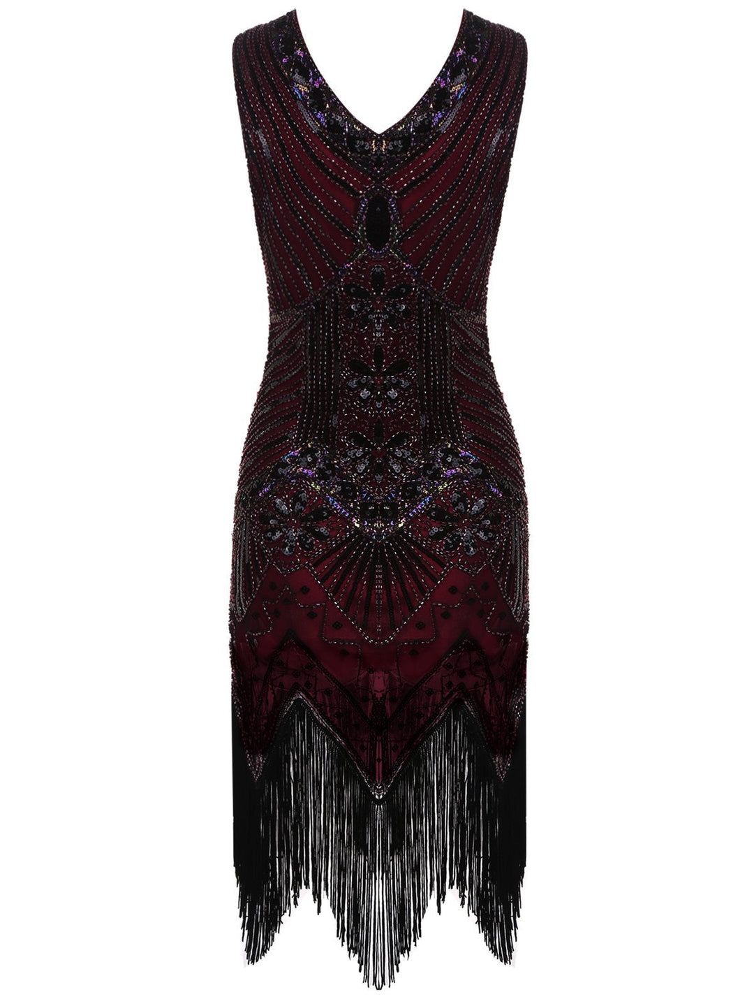 1920s Sequined Fringe Dress: where 1920s romance meets her modern spirit