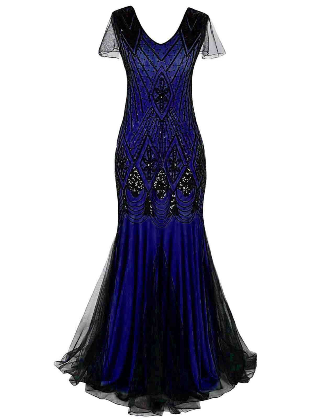 1920s Sequined Maxi Flapper Dress: timeless style reimagined