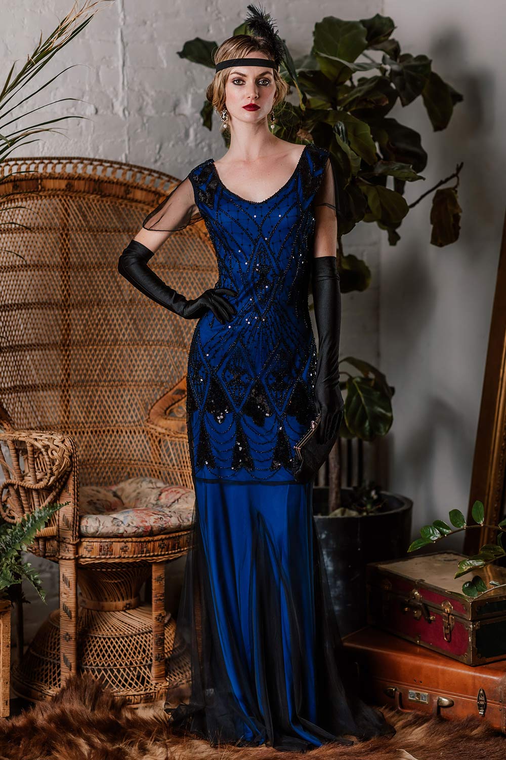 1920s Sequined Maxi Flapper Dress — 1920s style reimagined