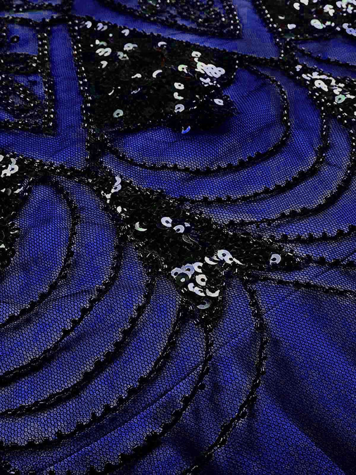 This 1920s Sequined Maxi Flapper Dress whispers 1920s stories