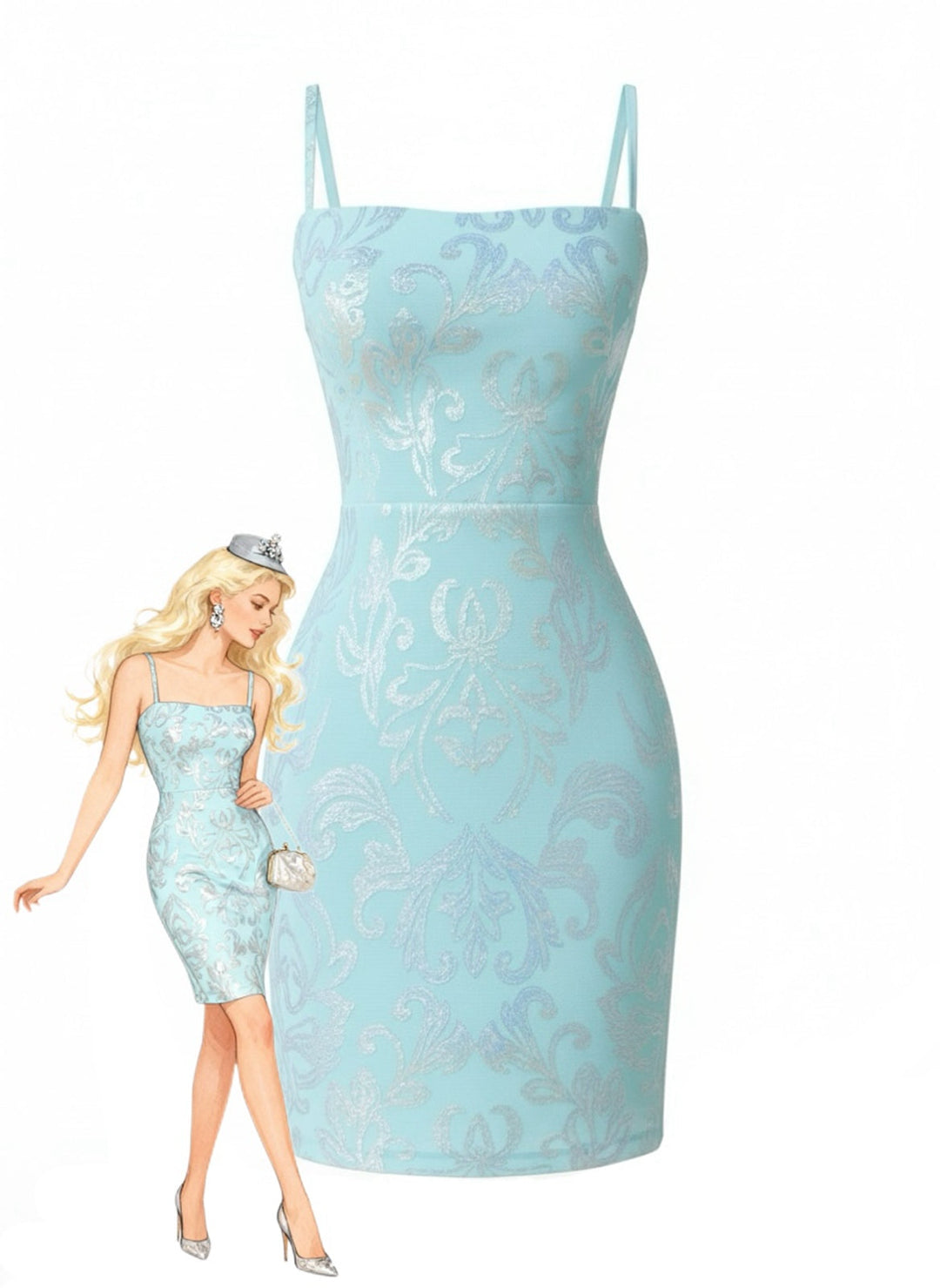 1920s Solid Sequin Spaghetti Strap Backless Dress - vintage dress, retro fashion, Gatsby party
