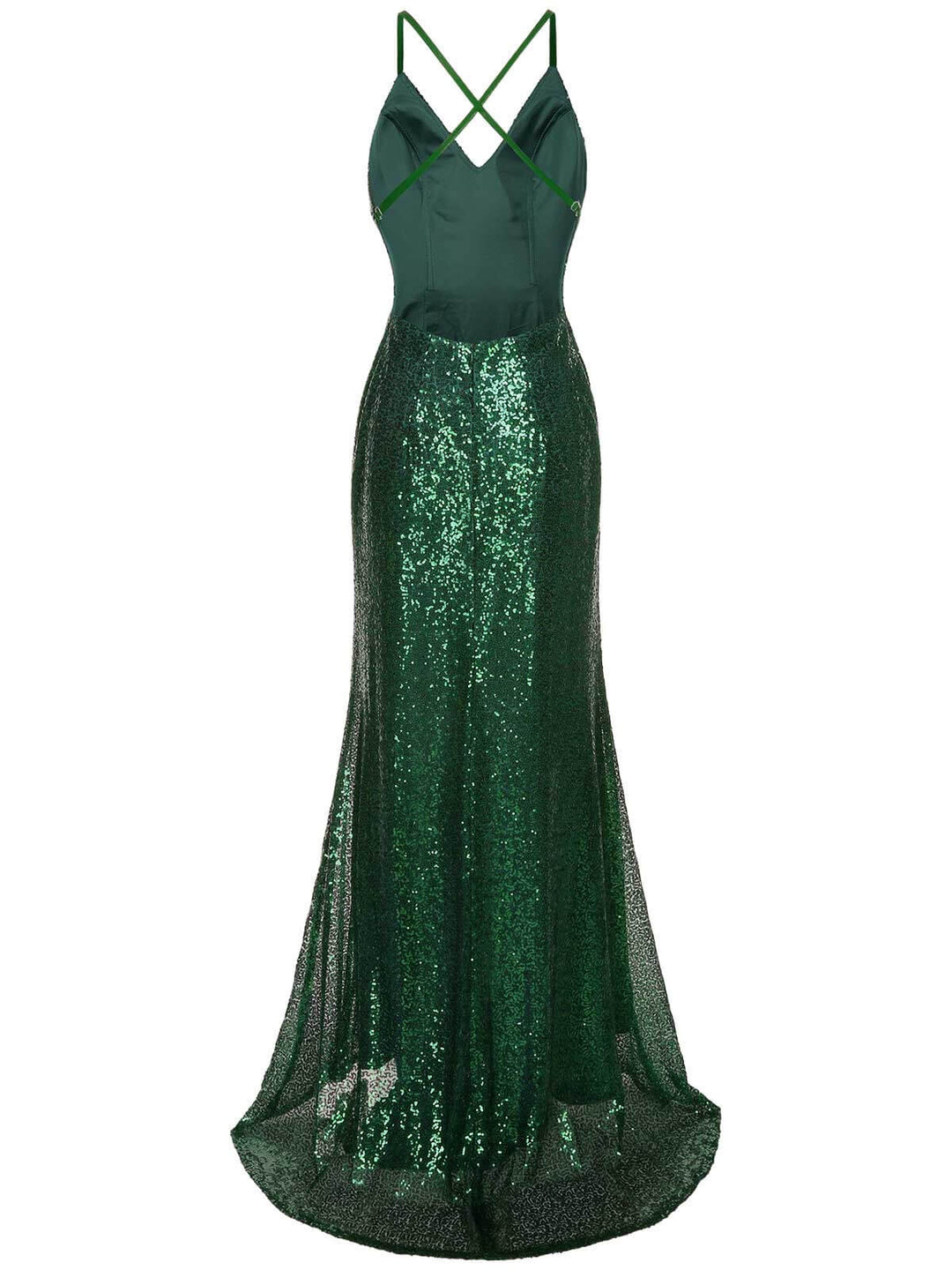 Detail close-up: 1920s 1920s V-Neck Side Slit Sequined Sling Dress, perfect for retro themed parties, vintage fashion enthusiasts and special occasions