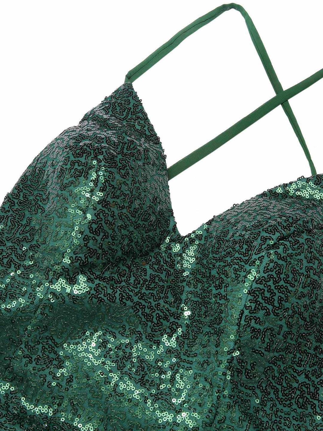 Fabric texture: 1920s 1920s V-Neck Side Slit Sequined Sling Dress, perfect for retro themed parties, vintage fashion enthusiasts and special occasions