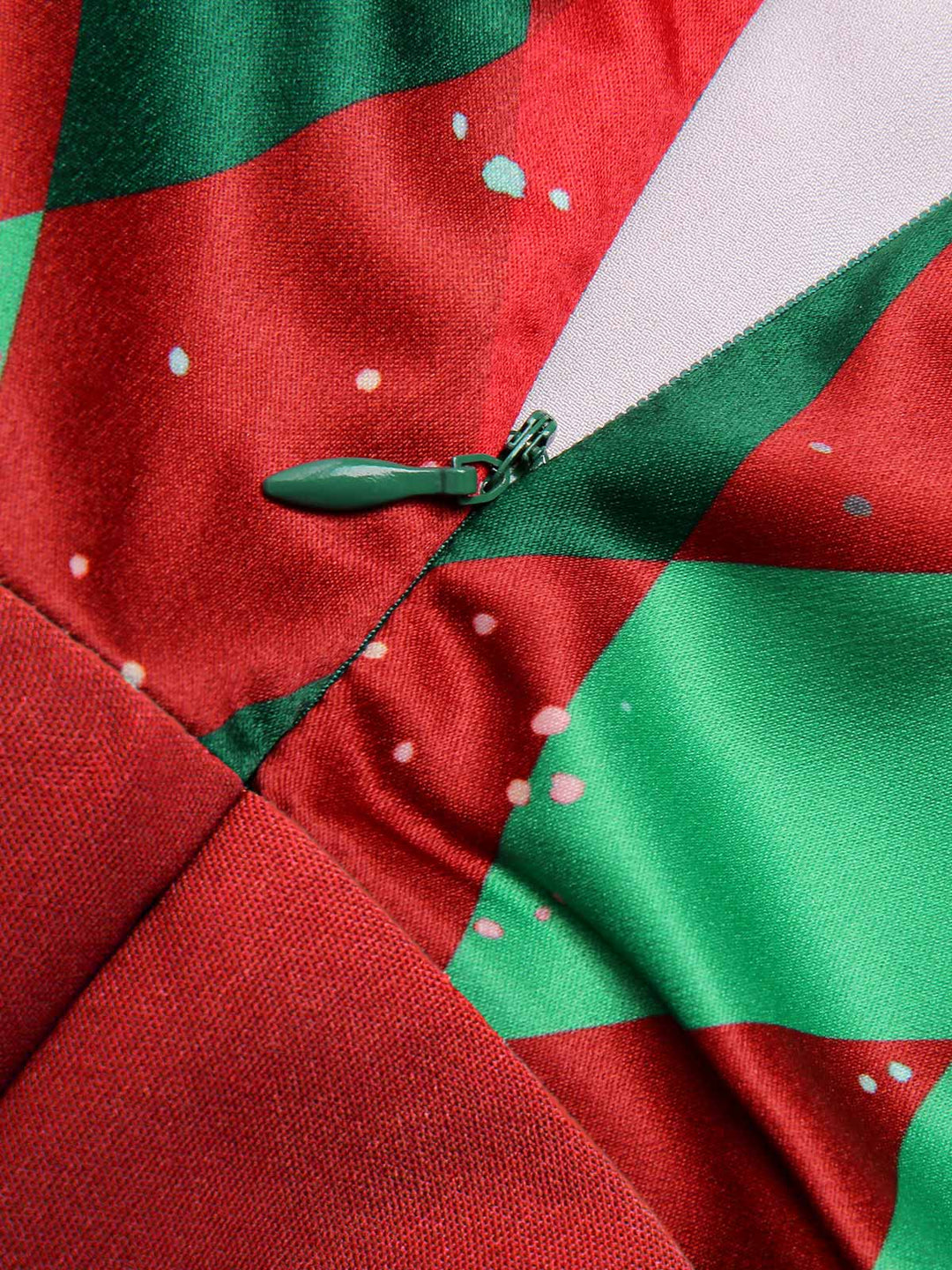 1930s Christmas Plaid Lace Patchwork Jumpsuit — vintage elegance for the modern woman