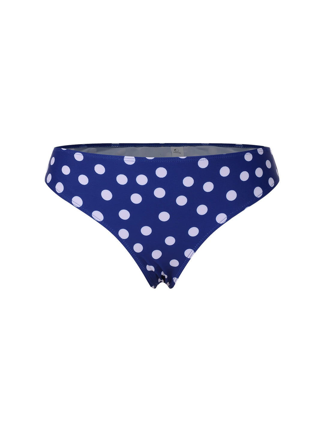 View 6: 1930s 1930s Cross Straps Polka Dots Swimsuit, perfect for retro themed parties, vintage fashion enthusiasts and special occasions