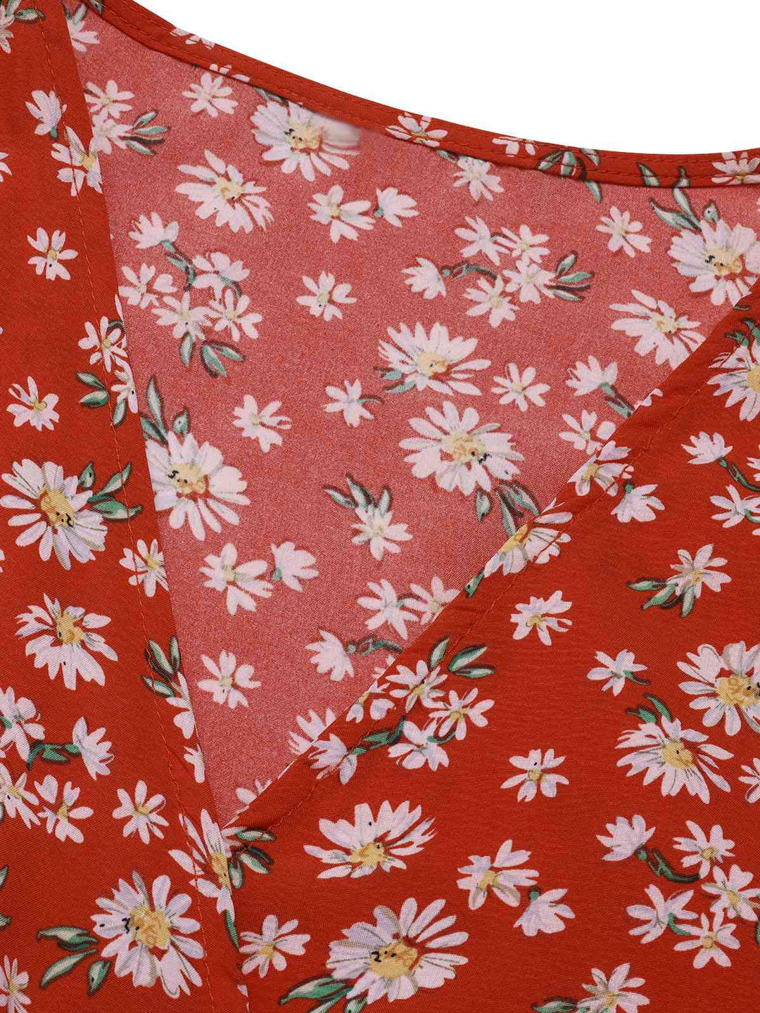 Fabric texture: 1930s 1930s Daisy Surplice V-Neck