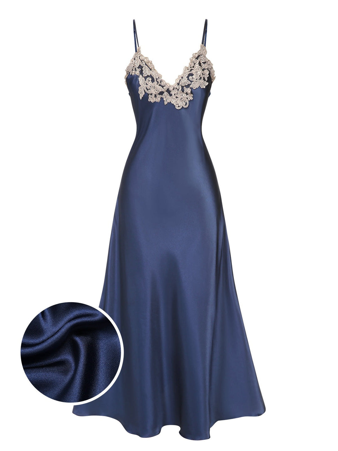 View 13: 1930s 1930s Embroidered Faux Satin Strap