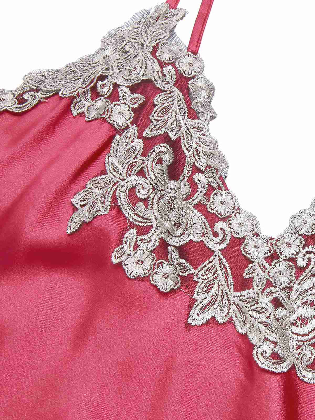 Fabric texture: 1930s 1930s Embroidered Faux Satin