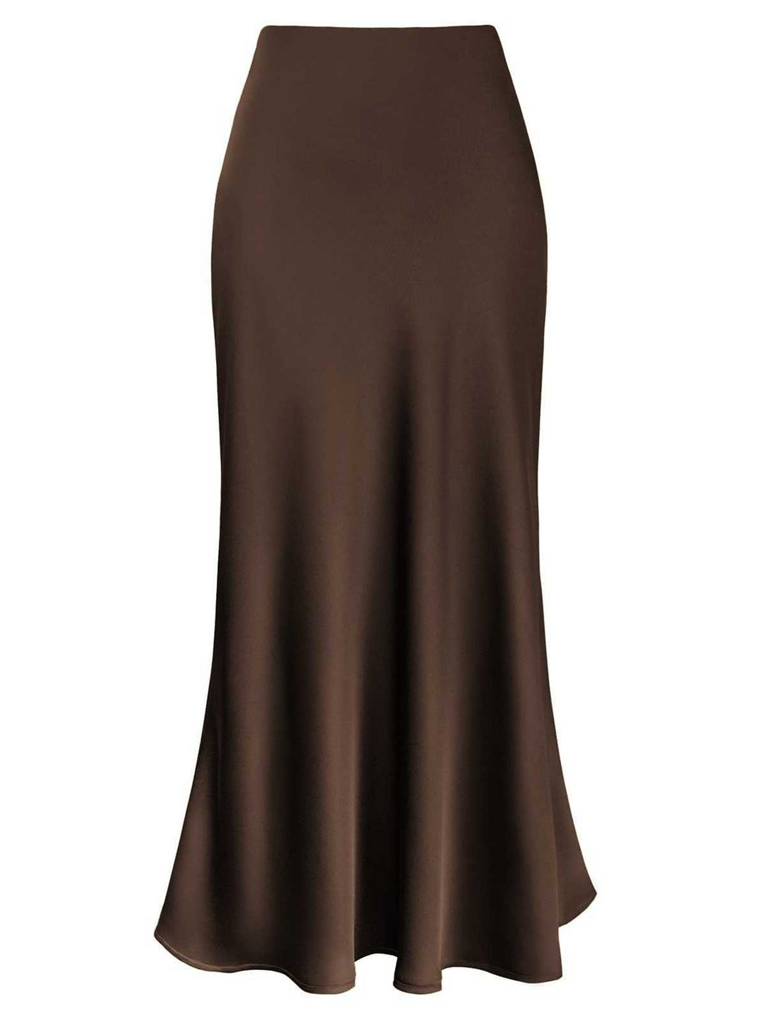 This 1930s High-Waist Satin Solid Mermaid Skirt spins 1930s stories with every step