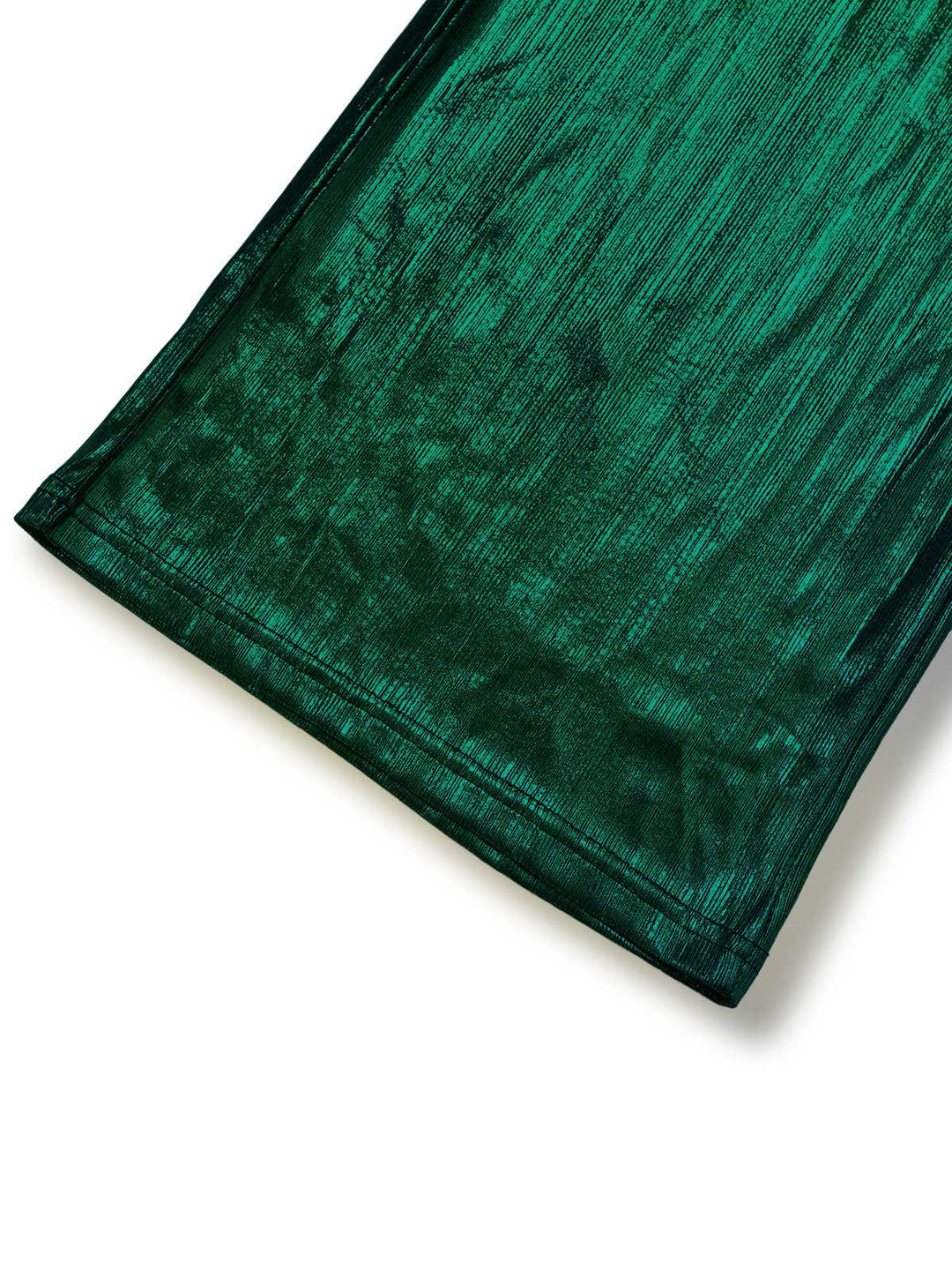 Dark Green 1930s Metallic V-Neck Lantern Sleeve Jumpsuit - vintage jumpsuit, retro fashion
