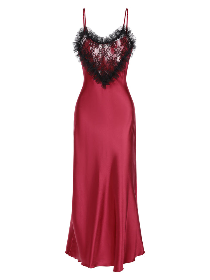 Lace Heart Satin Suspender | | vintage dress, retro fashion