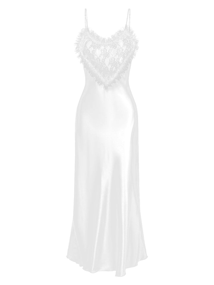 Lace Heart Satin Suspender | | vintage dress, retro fashion