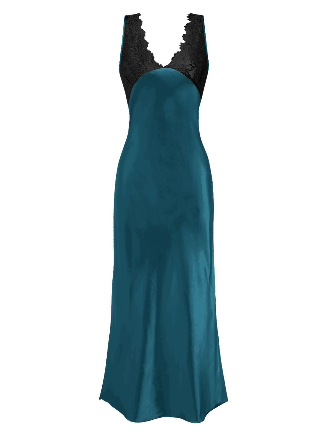 Front view: Lace Hollow Satin Patchwor