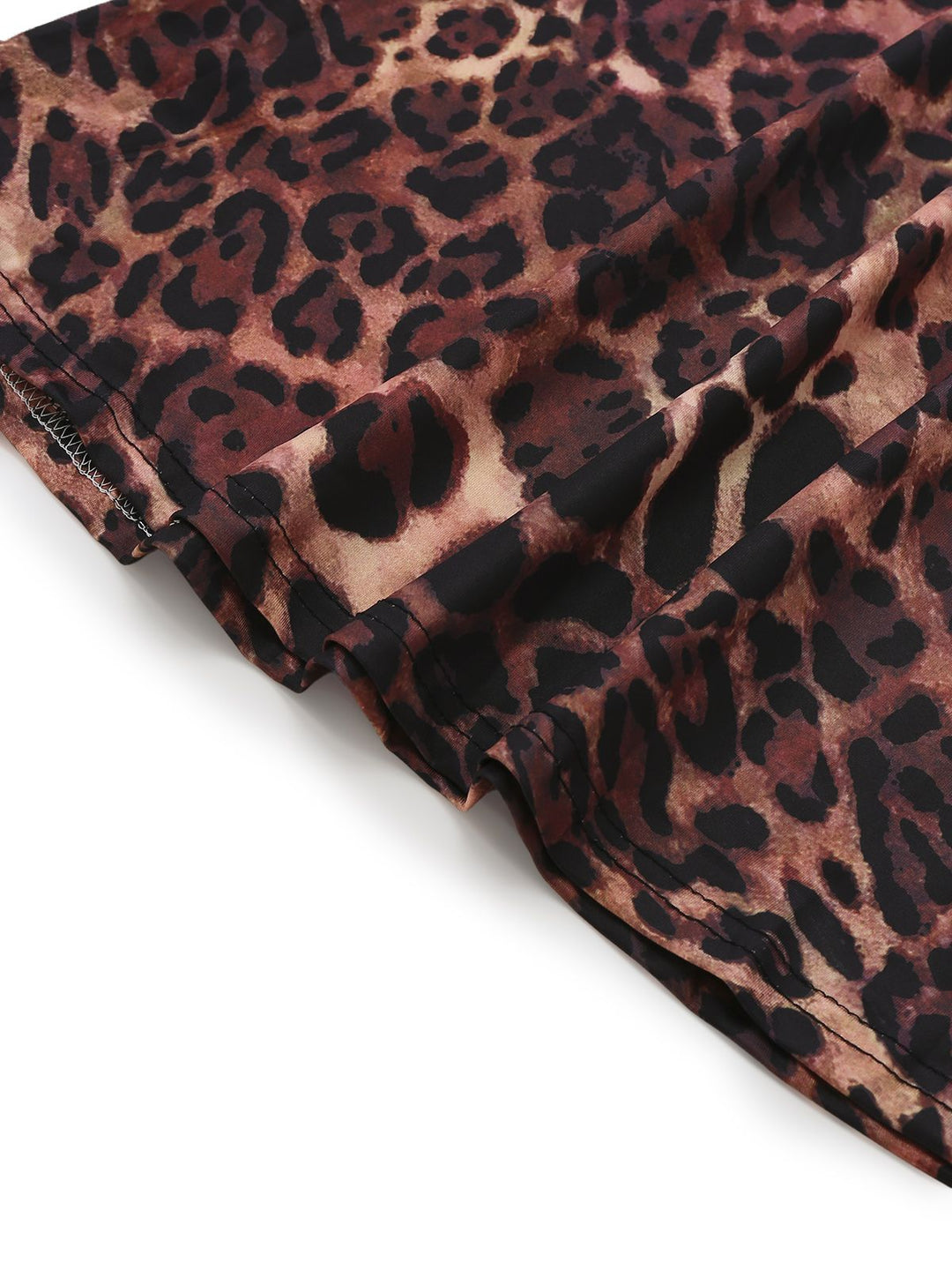 1930s Leopard Print Backless Spaghetti Strap Dress - vintage dress, retro fashion