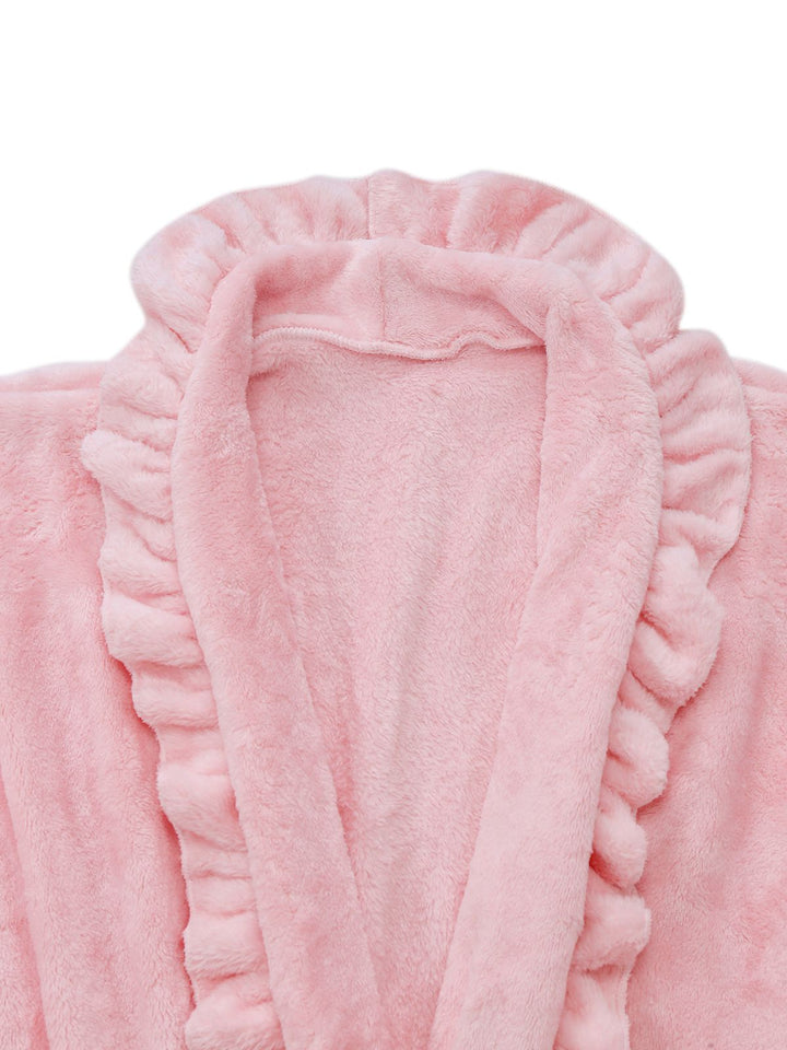 Long Sleeve Flannelette Pajama Robe - vintage fashion, retro style