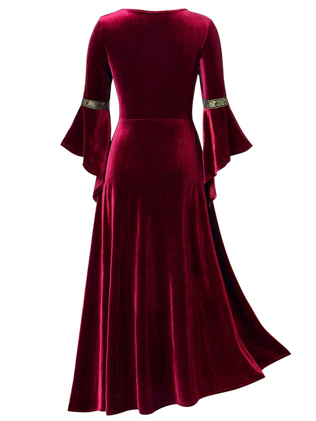1930s Medieval Renaissance Velvet Trim Dress - vintage dress, retro fashion