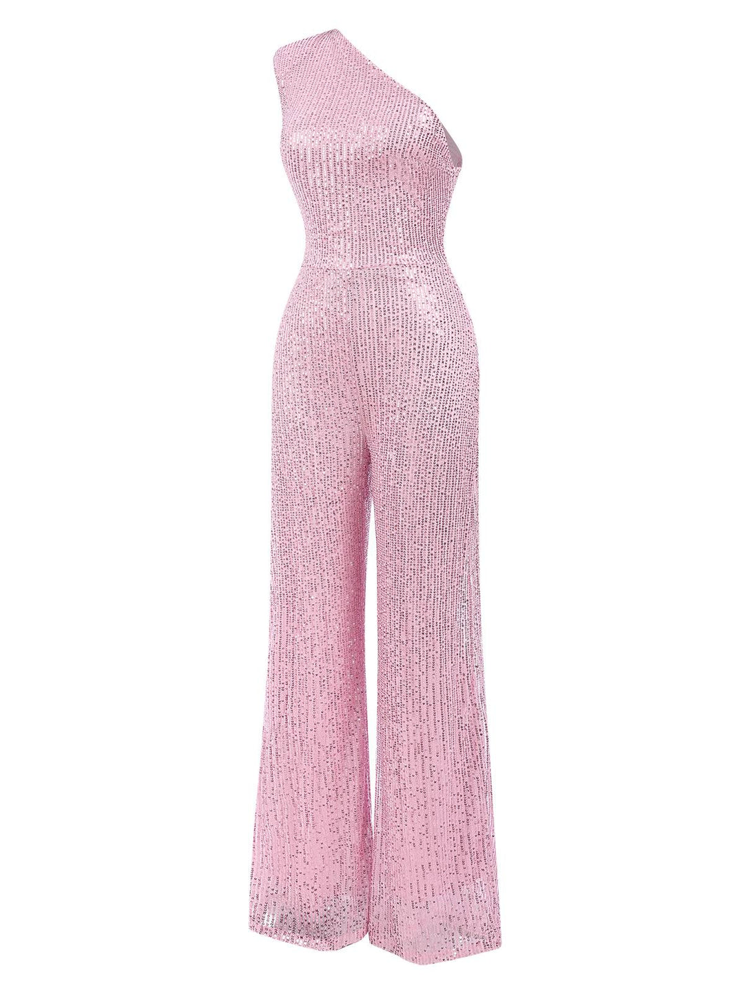 1930s One Shoulder Glitter Solid Jumpsuit, vintage romper, retro jumpsuit - perfect for women who love vintage and retro fashion