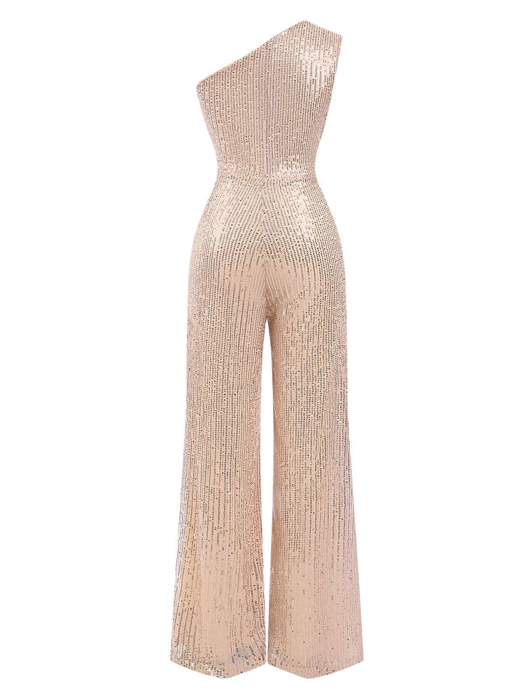 1930s One Shoulder Glitter Solid Jumpsuit, vintage romper, retro jumpsuit - perfect for women who love vintage and retro fashion