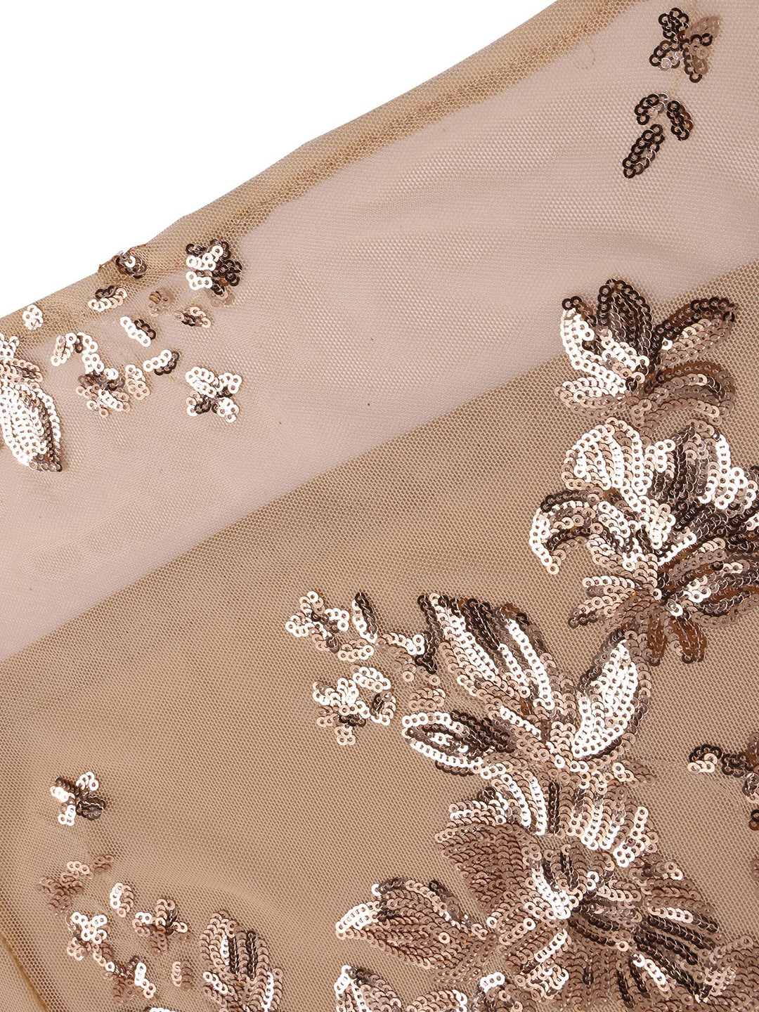 She slips into this 1930s One Shoulder Sequined Floral Slit Dress and suddenly it&