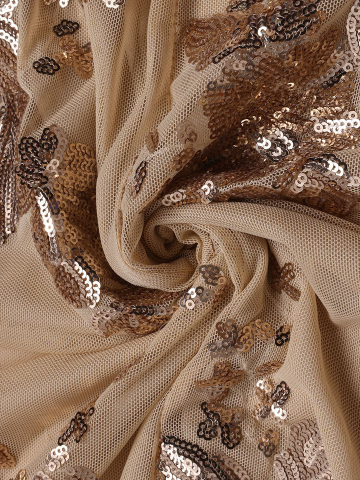 1930s One Shoulder Sequined Floral Slit Dress: where 1930s romance meets her modern spirit