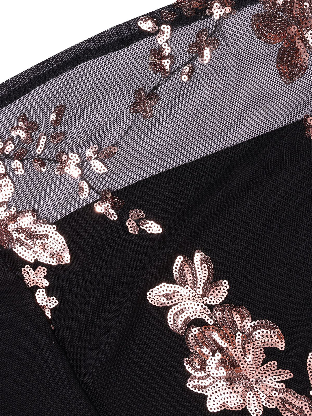 1930s One Shoulder Sequined Floral Slit Dress — a 1930s silhouette that turns sidewalks into runways