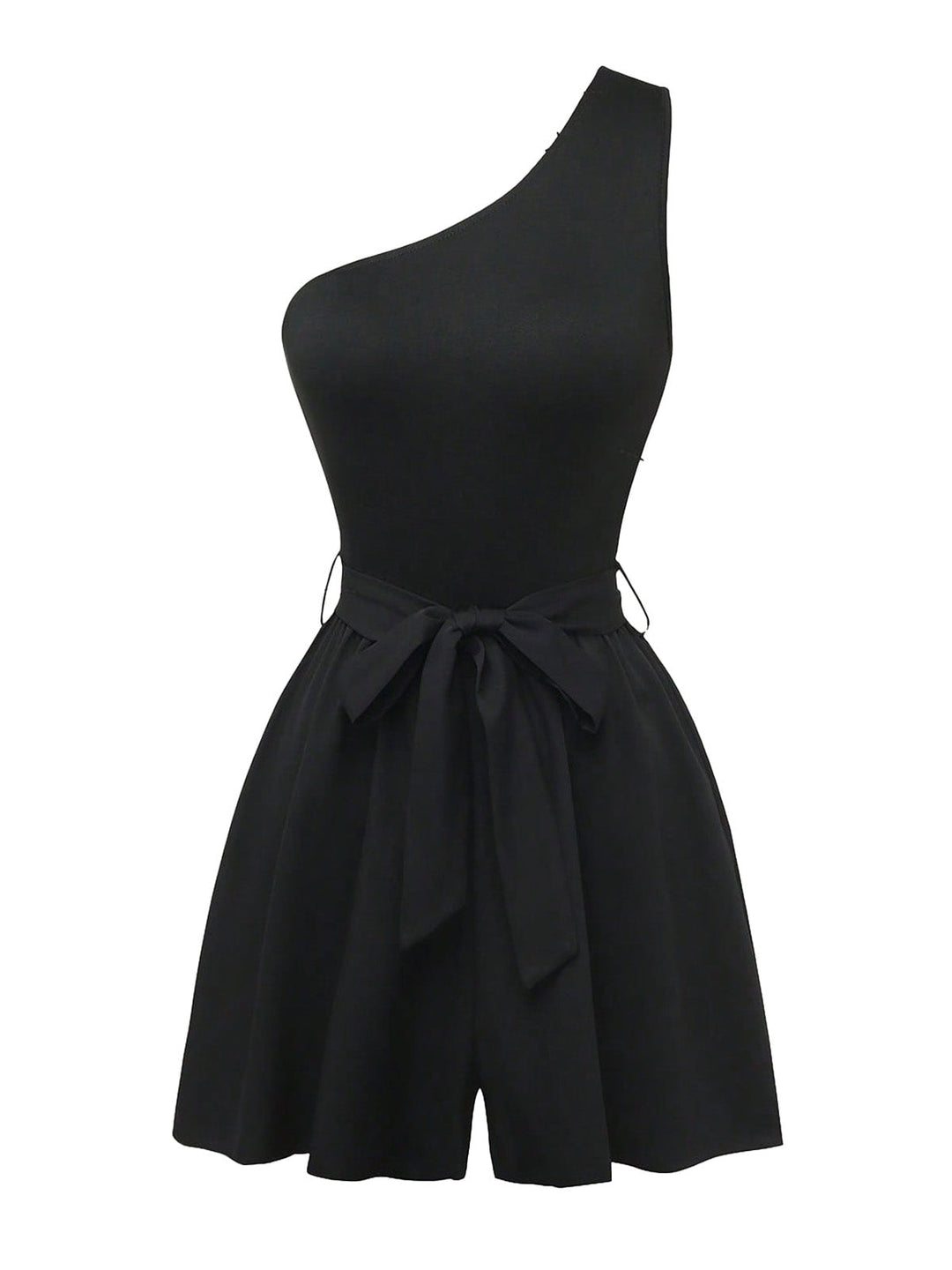 1930s Off Shoulder Sleeveless Belted Romper 6