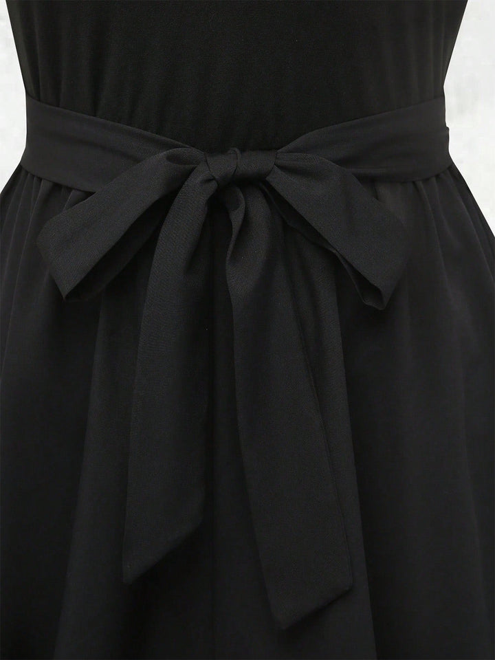 1930s Off Shoulder Sleeveless Belted Romper 3