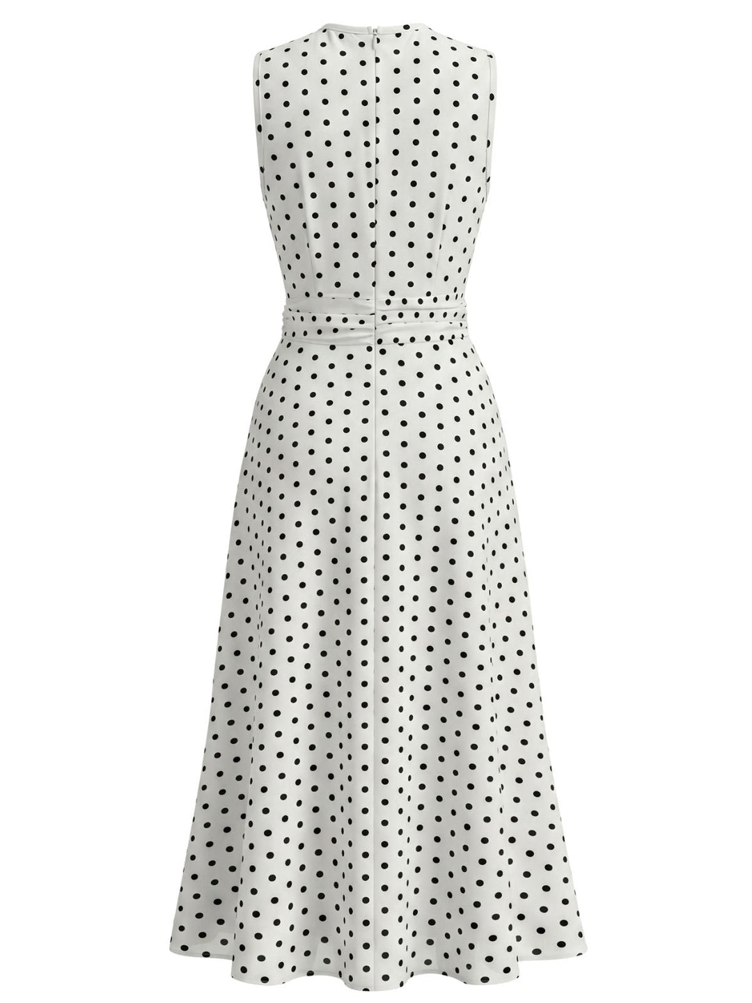 White 1930s Vintage Retro Dress 4