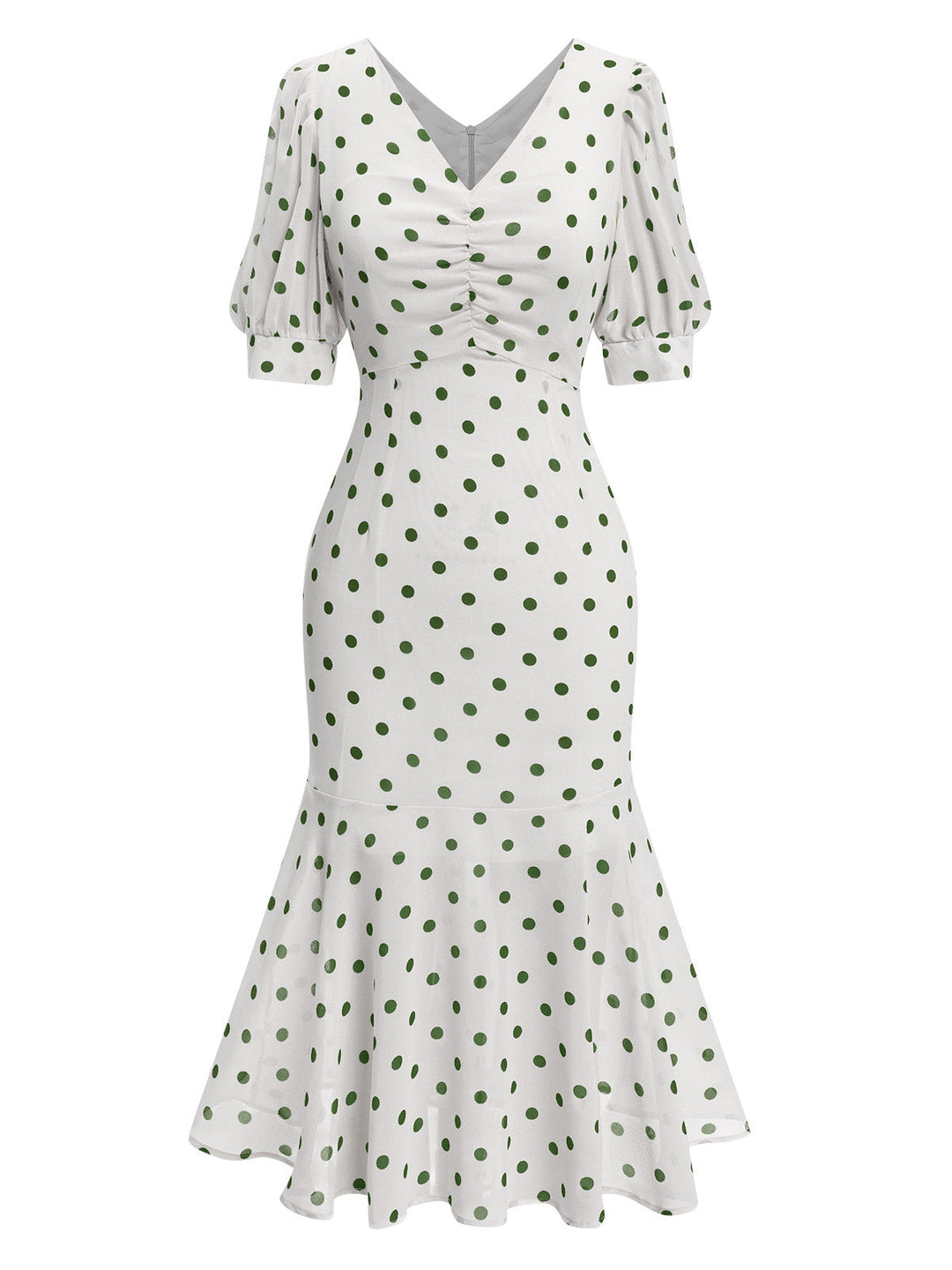 This 1930s Polka Dot Mermaid Dress wraps her in 1930s elegance, one twirl at a time