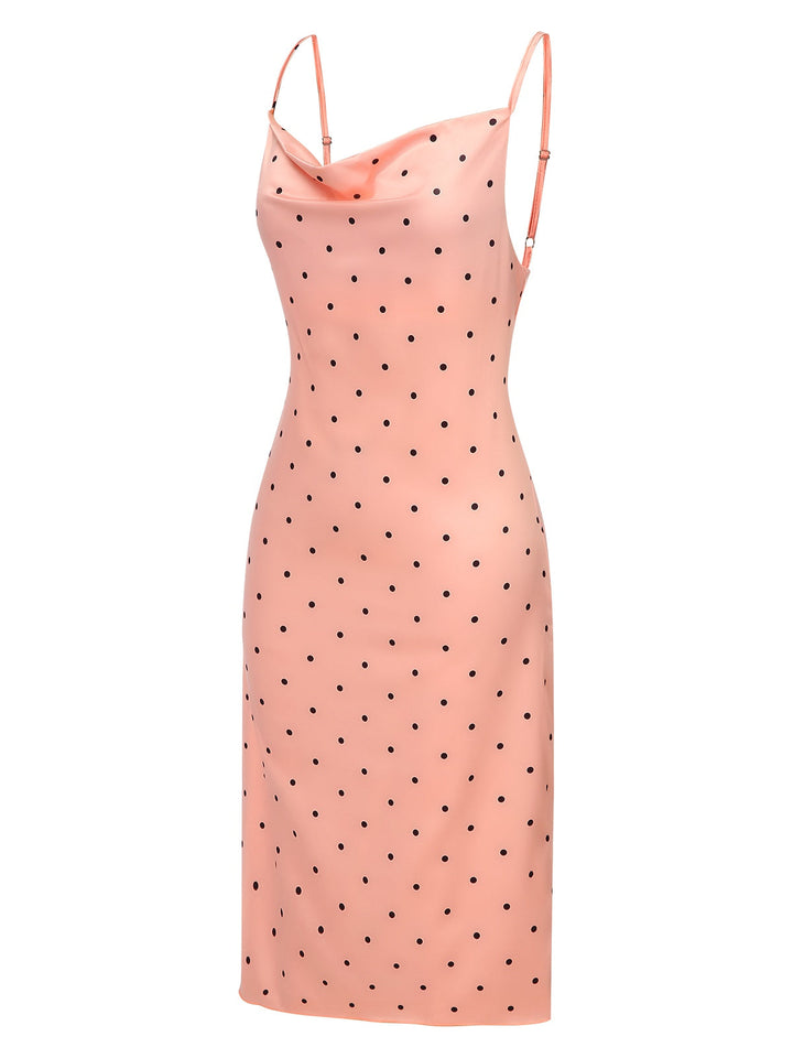 Polka Dots Spaghetti Straps Satin Nightgown, vintage fashion, retro style - perfect for women who love vintage and retro fashion