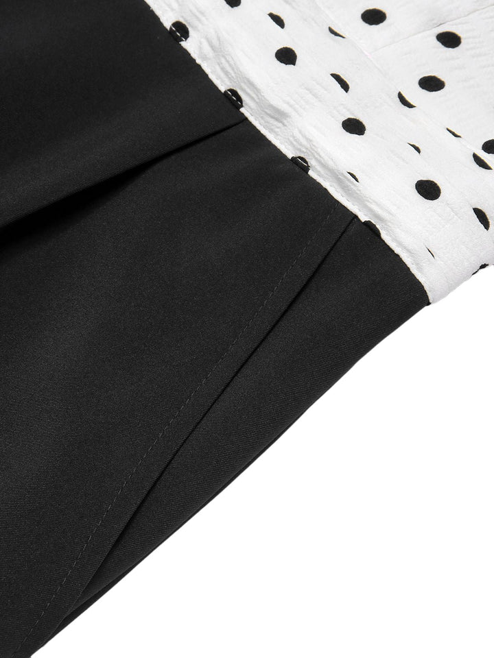 &amp; 1930s Polka Dots Tie Neck Jumpsuit — 1930s vintage charm for her modern wardrobe