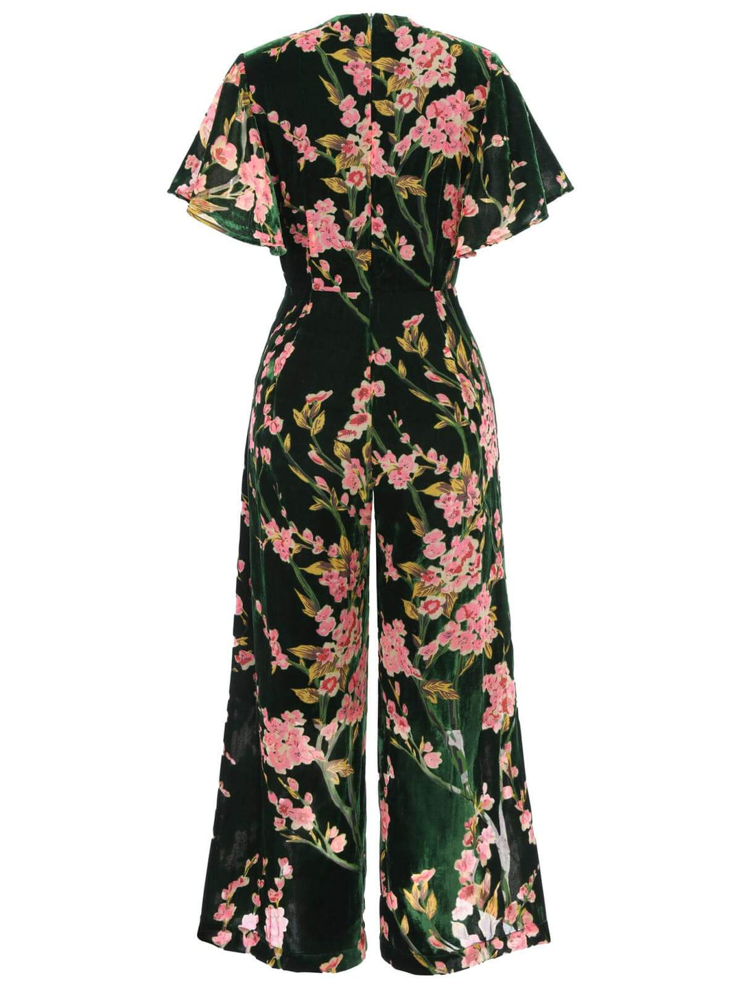Green 1930s Velvet Vintage Jumpsuit: timeless style reimagined