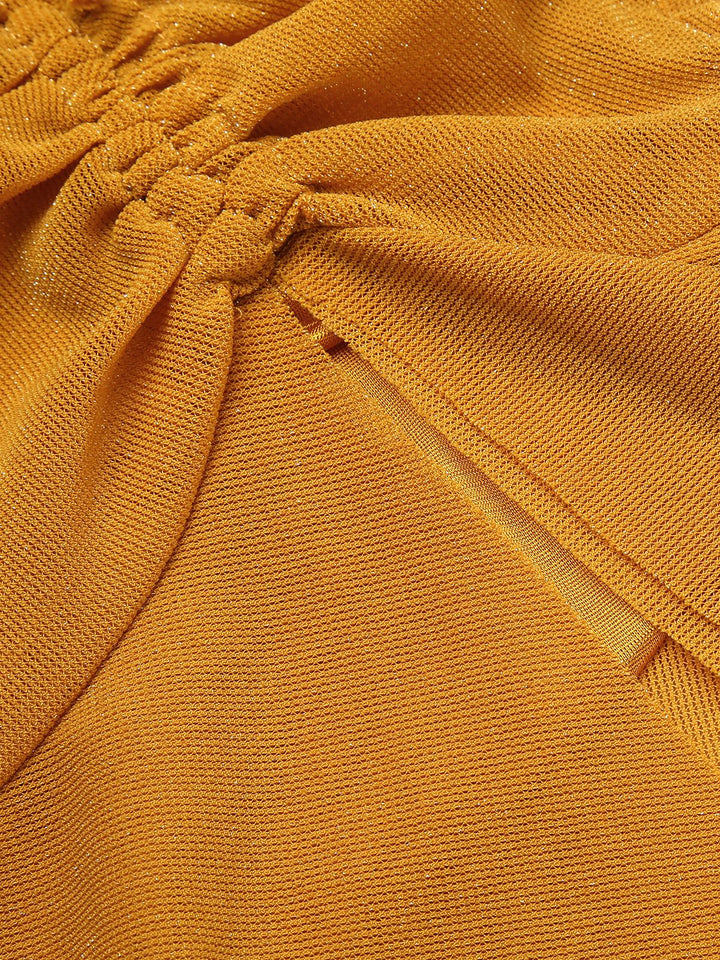 View 10: 1930s 1930s Ruffle Lace-up Fishtail Dress