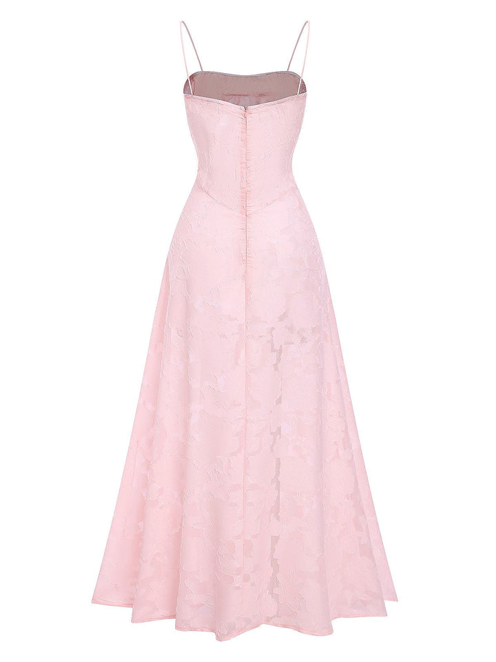 Detail close-up: 1930s 1930s Sexy Sheer Floral Max