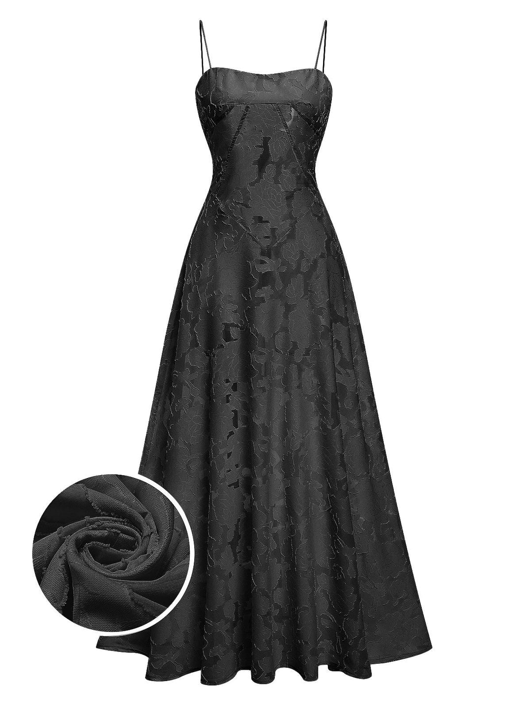 View 6: 1930s 1930s Sexy Sheer Floral Maxi Dress,