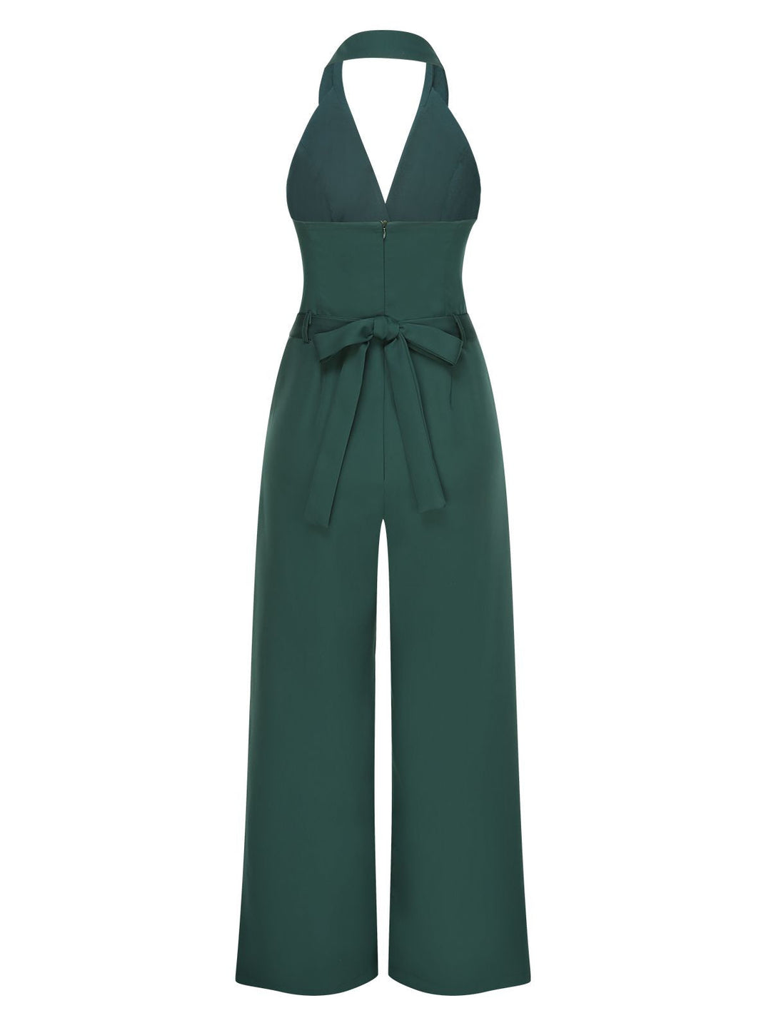 1930s Solid Button Halter Lapel Jumpsuit, vintage romper, retro jumpsuit - perfect for women who love vintage and retro fashion