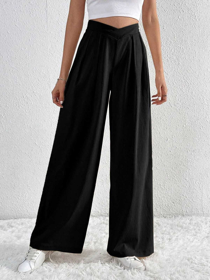 These 1930s Solid Cross Pleated Straight Pants carry 1930s ambition in every seam