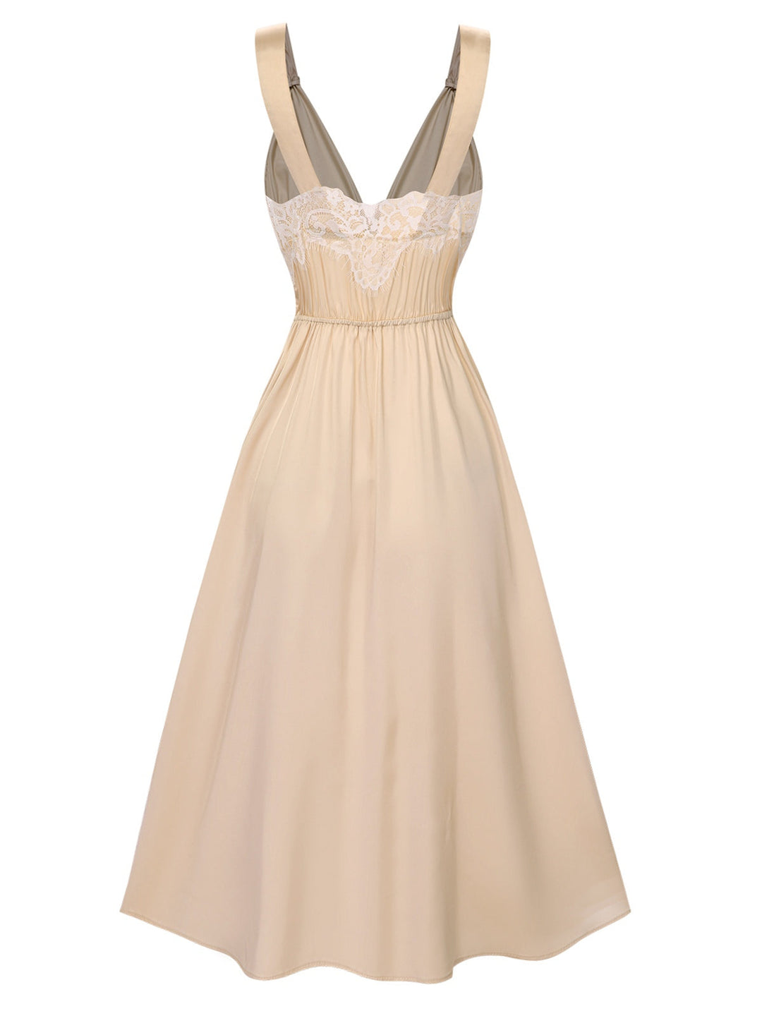 Solid Lace Satin Nightgown | | vintage dress, retro fashion