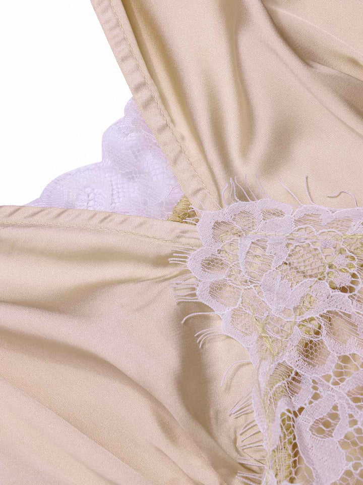 Solid Lace Satin Nightgown | | vintage dress, retro fashion