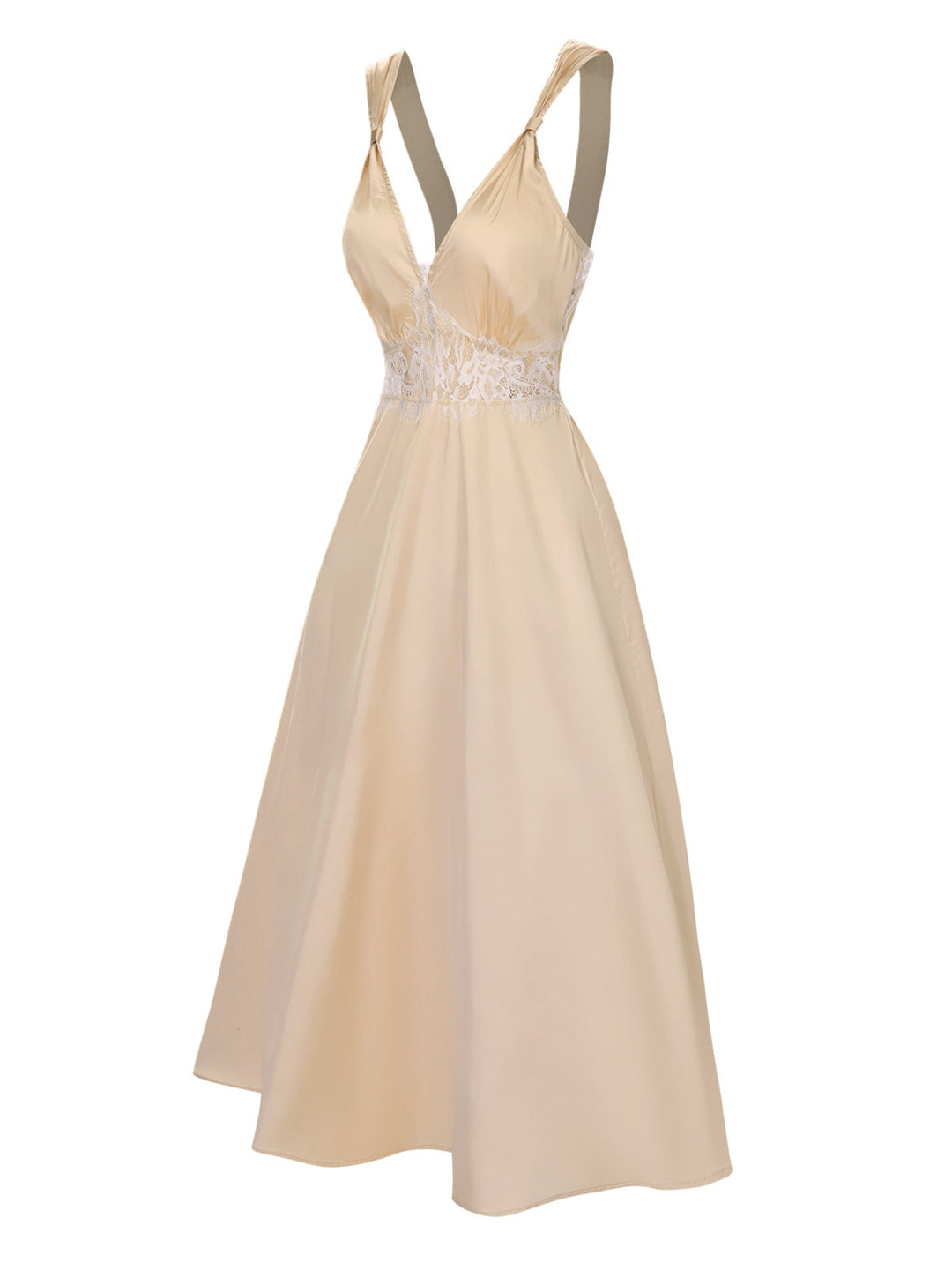 Solid Lace Satin Nightgown | | vintage dress, retro fashion