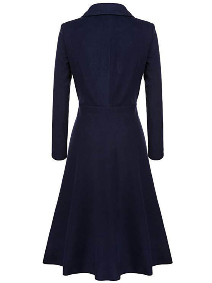 1930s Solid Lapel Long Sleeve Coat - vintage fashion, style