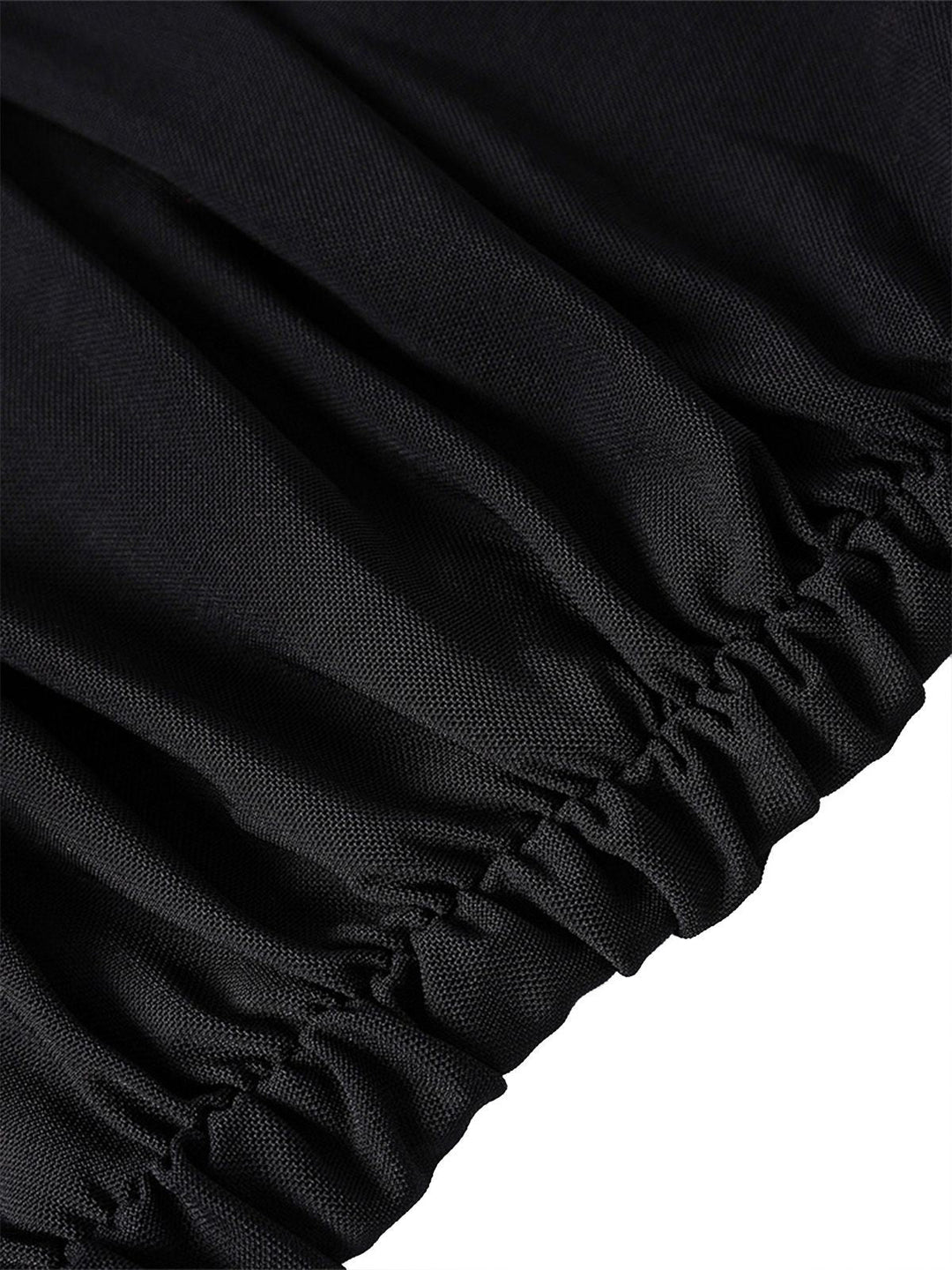1930s Solid Off-Shoulder Bodycon Maxi Dress - vintage dress, retro fashion