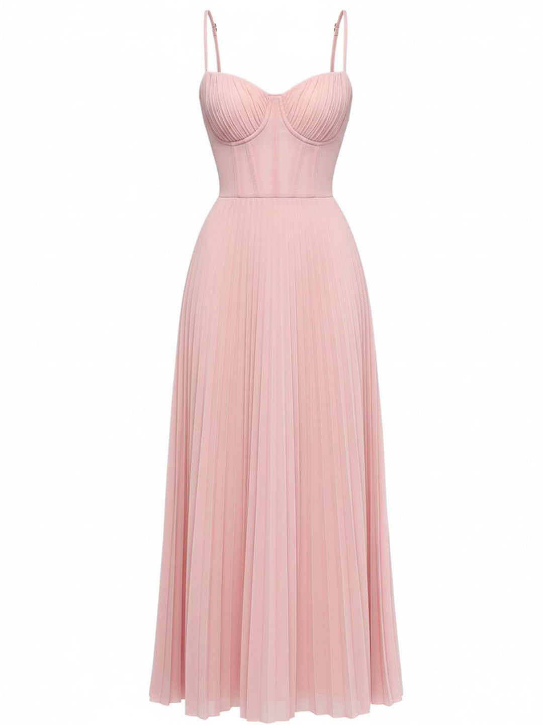 1930s Solid Pleated Strappy Evening Dress - vintage dress, retro fashion
